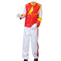 Online ordering of military band uniforms Personally designed Young Pioneers drum and trumpet uniforms Primary and secondary school flag-raising uniforms center SKFRS007 Online ordering of military band uniforms Personally designed Young Pioneers drum and trumpet uniforms Primary and secondary school flag-raising uniforms center SKFRS007